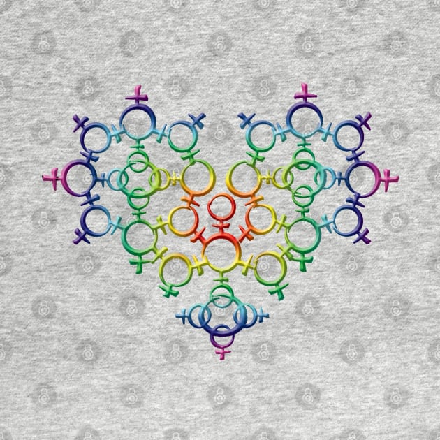 Gay Pride Female Heart by House_Of_HaHa